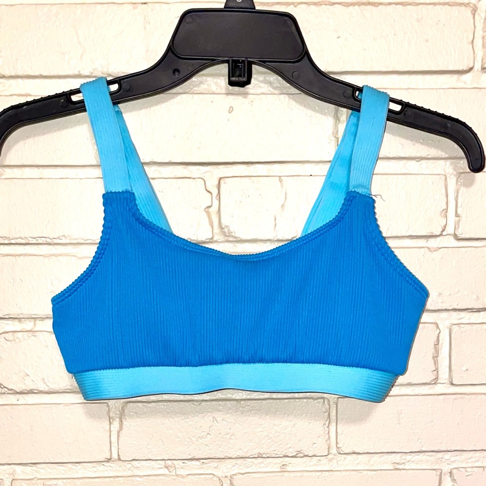 Blue and turquoise bikini